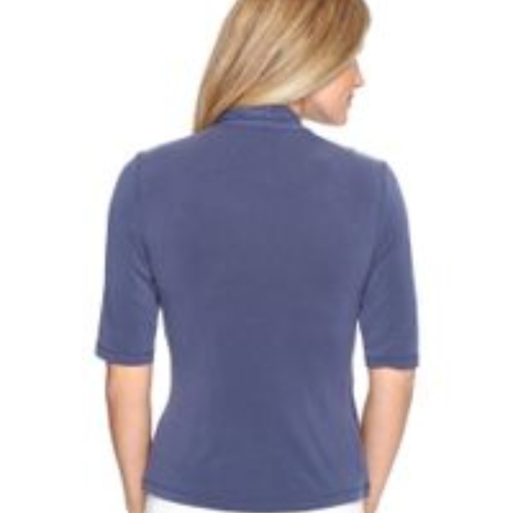 Nic + Zoe City Retreat Faux-Wrap Top xs - Picture 6 of 7